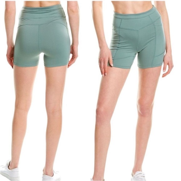 FREE PEOPLE Odessa green biker shorts - Picture 5 of 10